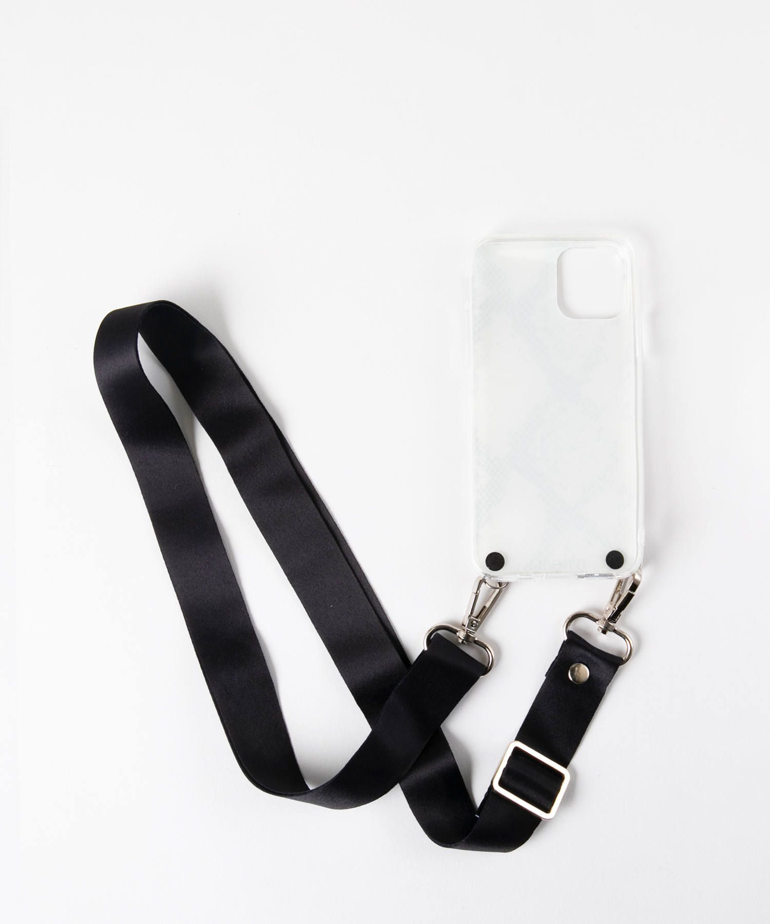 Necklace Case for Apple iPhone 11 Pro with Black Strap - B&W Snake