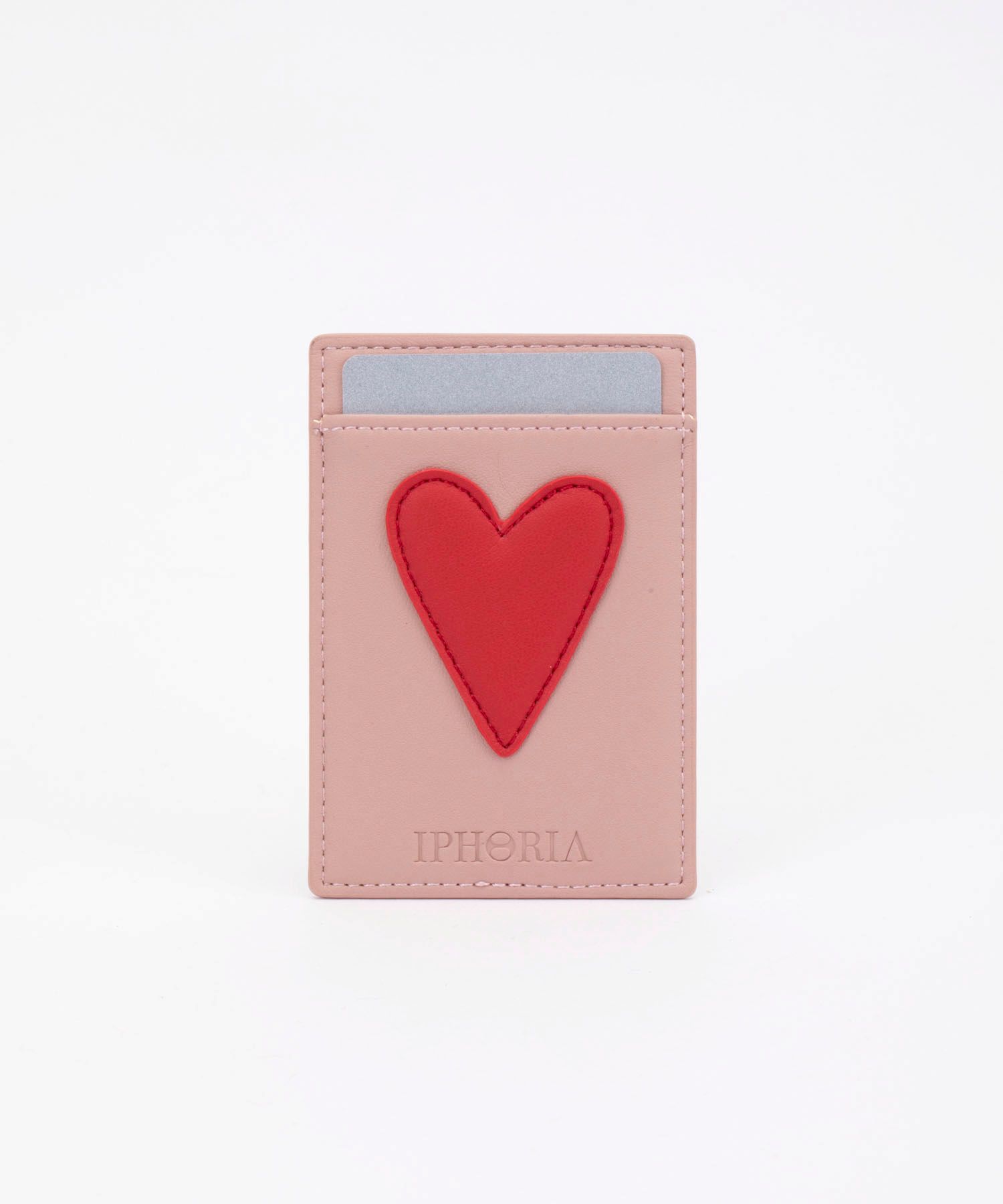 Card Pocket - Nude with Heart