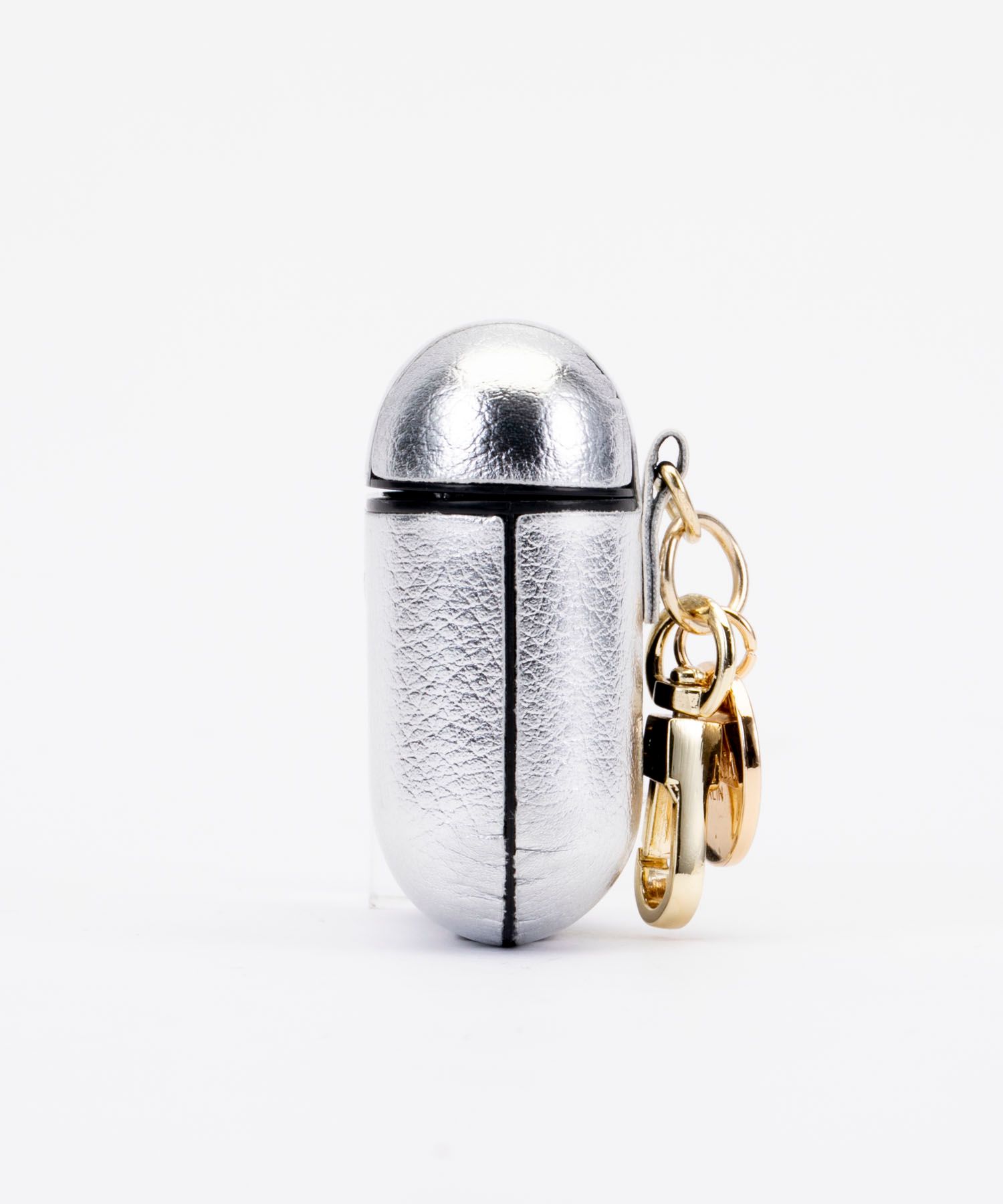 Key Chain Airpods Case - White Mirror
