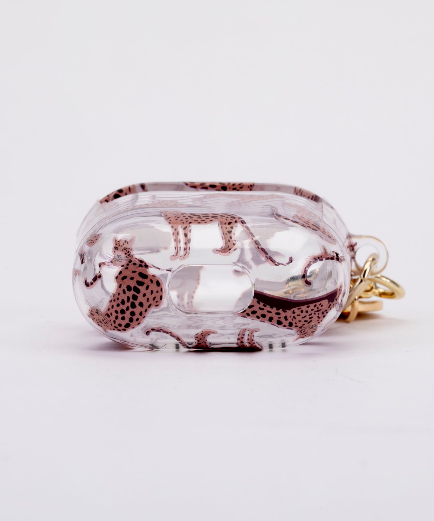 Key Chain Airpods Case - Leopard Mosaic