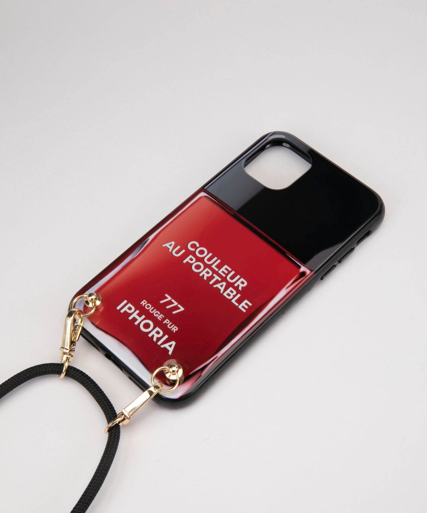 Necklace Case for Apple iPhone 11 - Couleur au Portable Vernis Rouge Pur