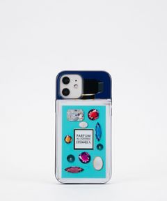 Case for Apple iPhone 12/12 Pro - Perfume Mint Rhinestones