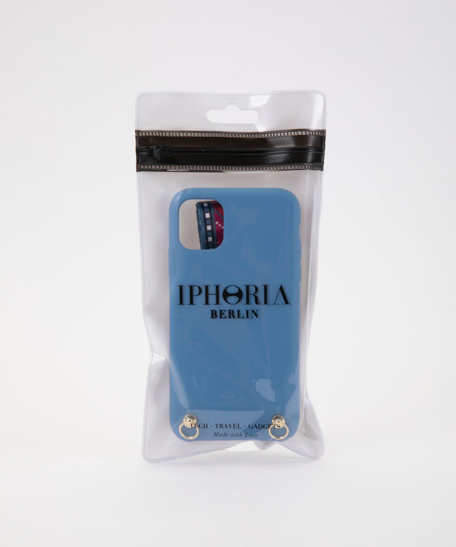 Soft Touch Necklace Case for Apple iPhone 11 - Blue Ethno