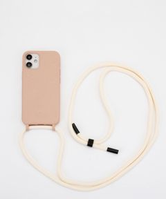 BIO Necklace Case for Apple iPhone 12 mini - Zero Waste Nude