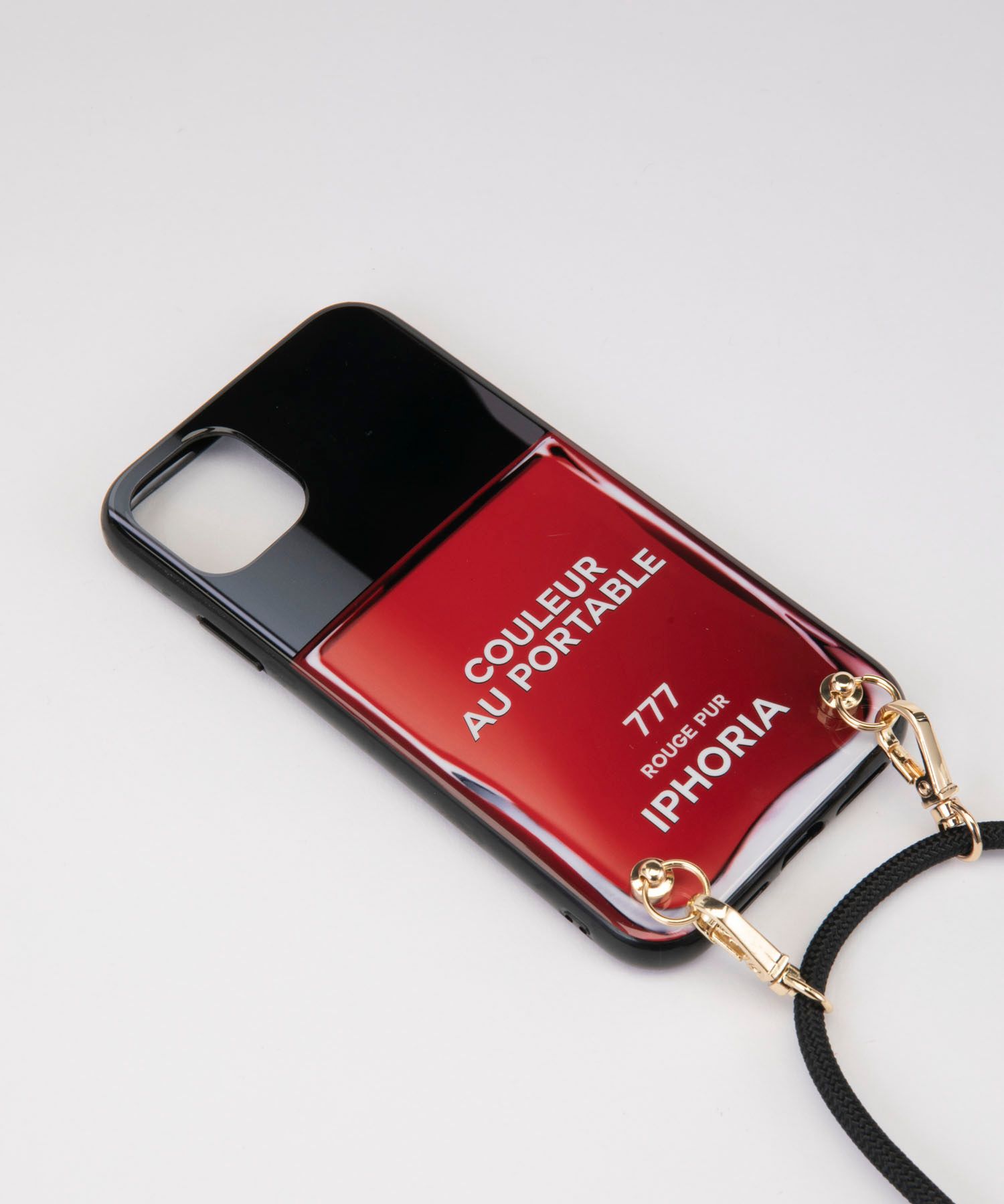 Necklace Case for Apple iPhone 11 - Couleur au Portable Vernis Rouge Pur
