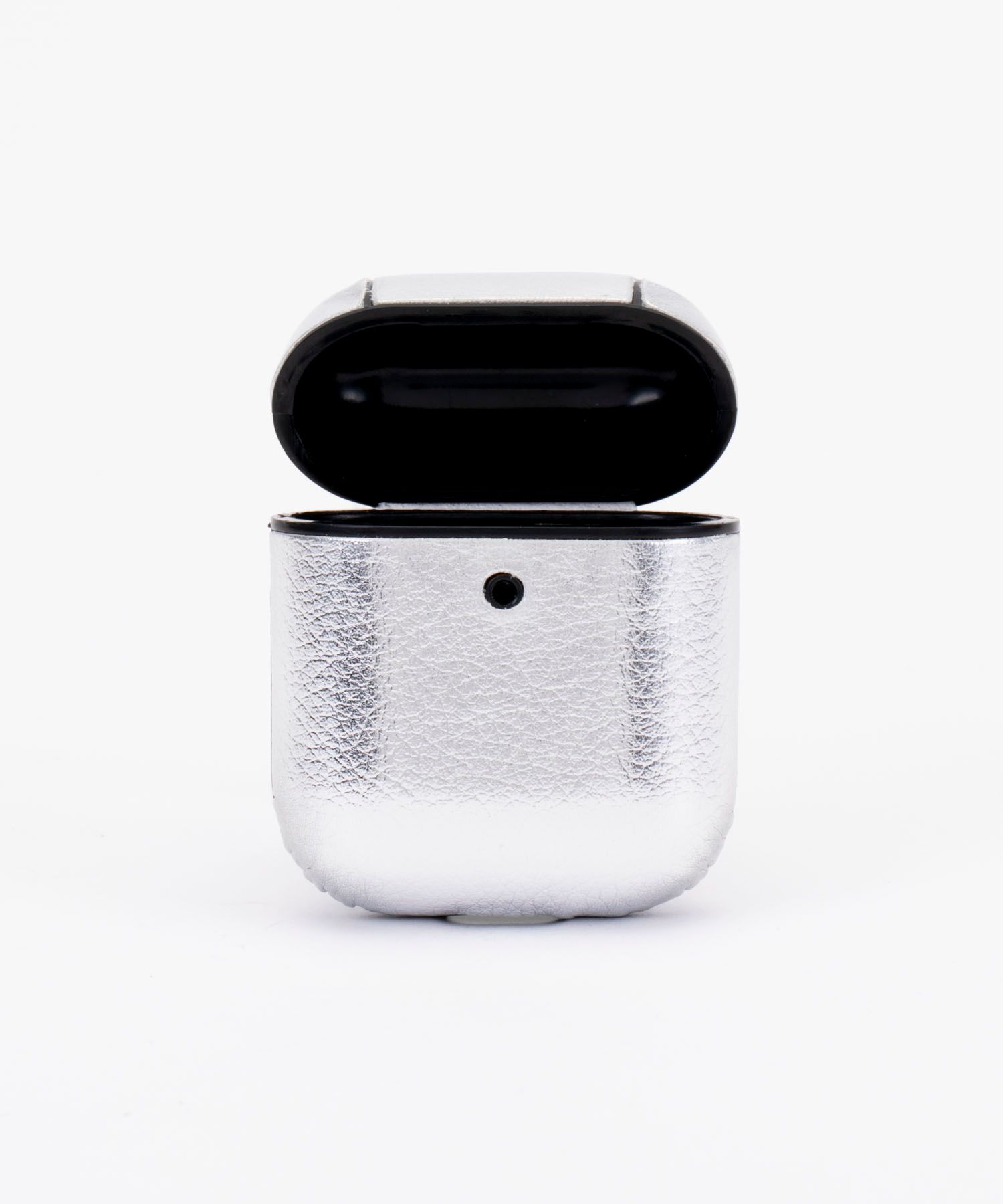 Key Chain Airpods Case - White Mirror