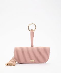 Glasses Case with Bag Holder - Ribbed Nude