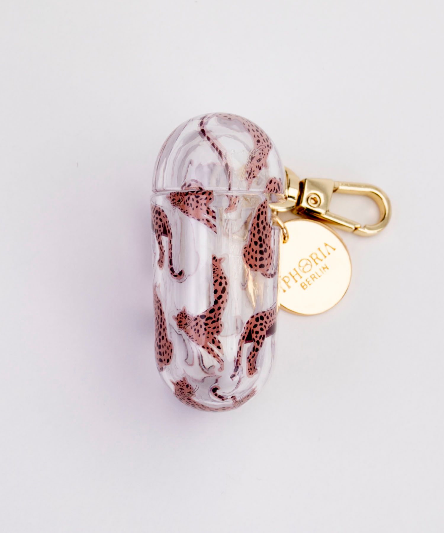 Key Chain Airpods Case - Leopard Mosaic
