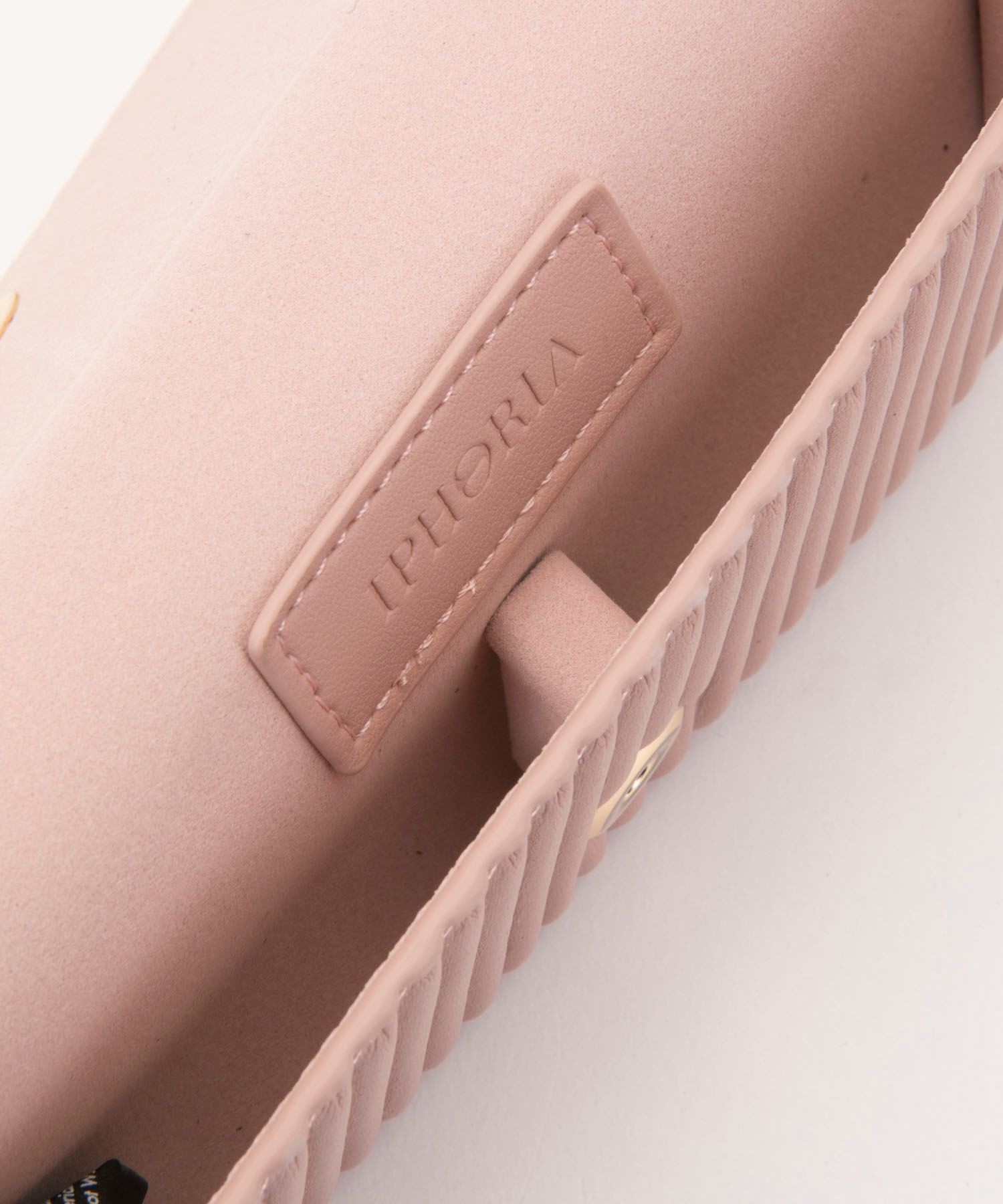 Glasses Case with Bag Holder - Ribbed Nude