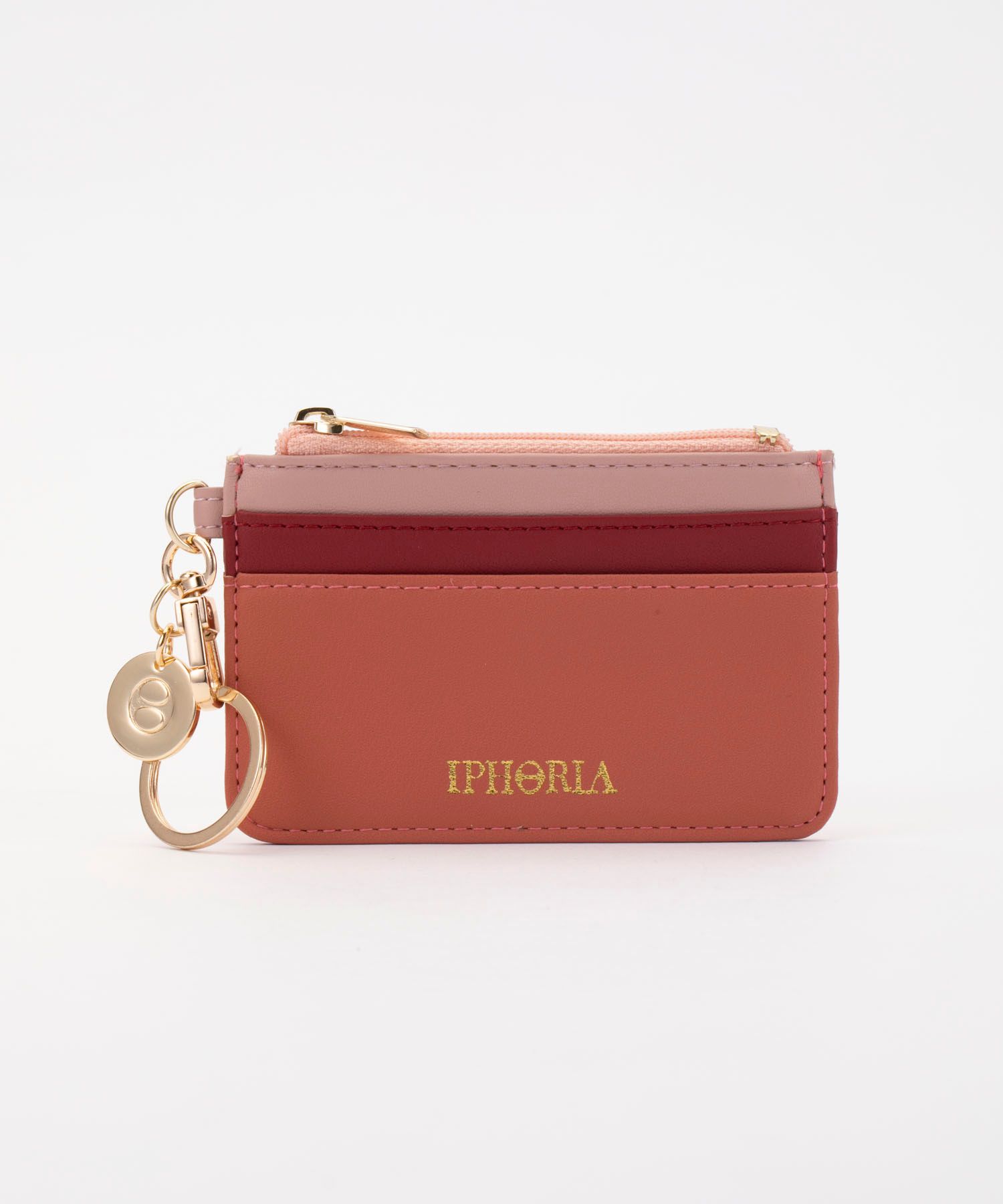 Key Chain Card Holder - Berry Red