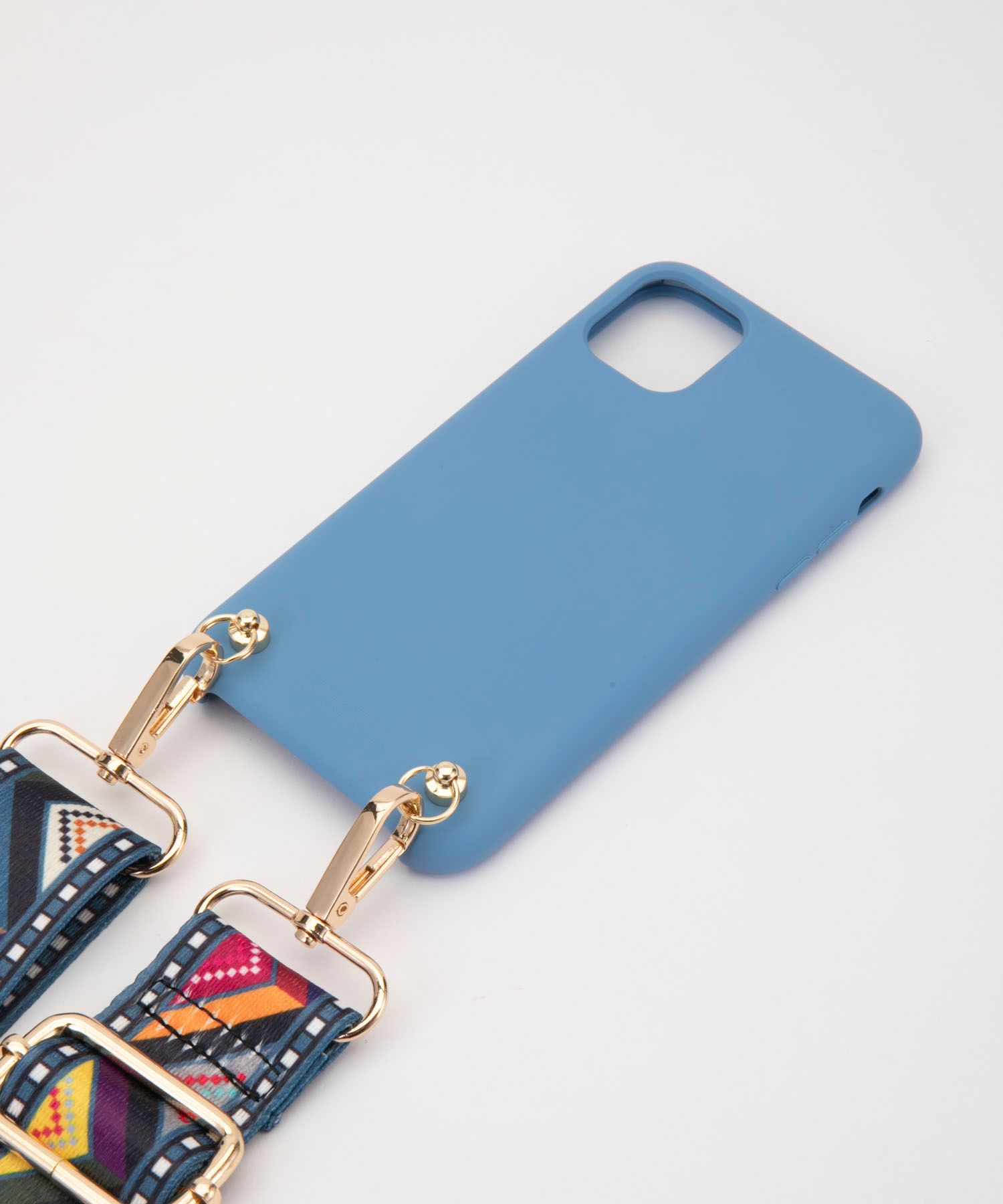 Soft Touch Necklace Case for Apple iPhone 11 - Blue Ethno