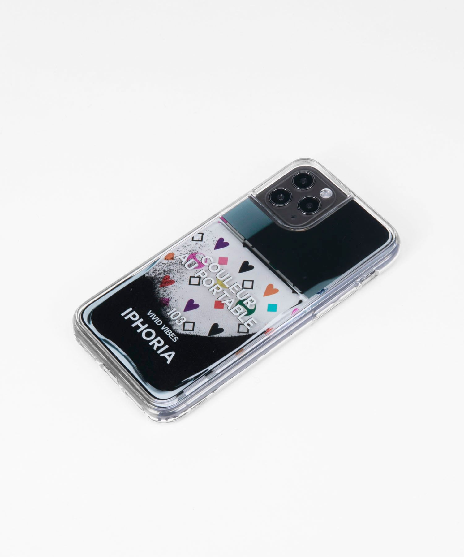 Liquid Case for Apple iPhone 11 Pro - Nailpolish White colorful pattern