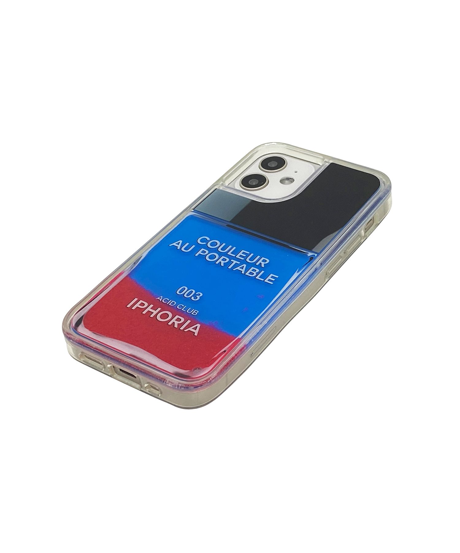 Liquid Case for Apple iPhone 12 mini - Nailpolish Coleur Au Portable Neon Blue