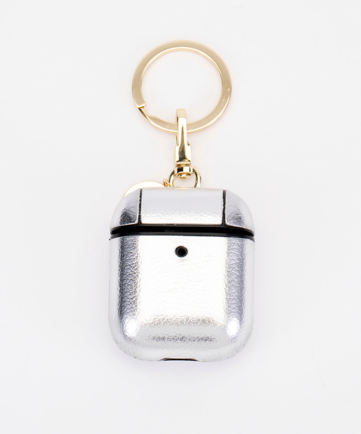 Key Chain Airpods Case - White Mirror