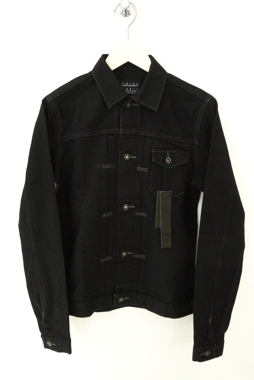 KURO - Black Denim Jacket One Wash | Ivory