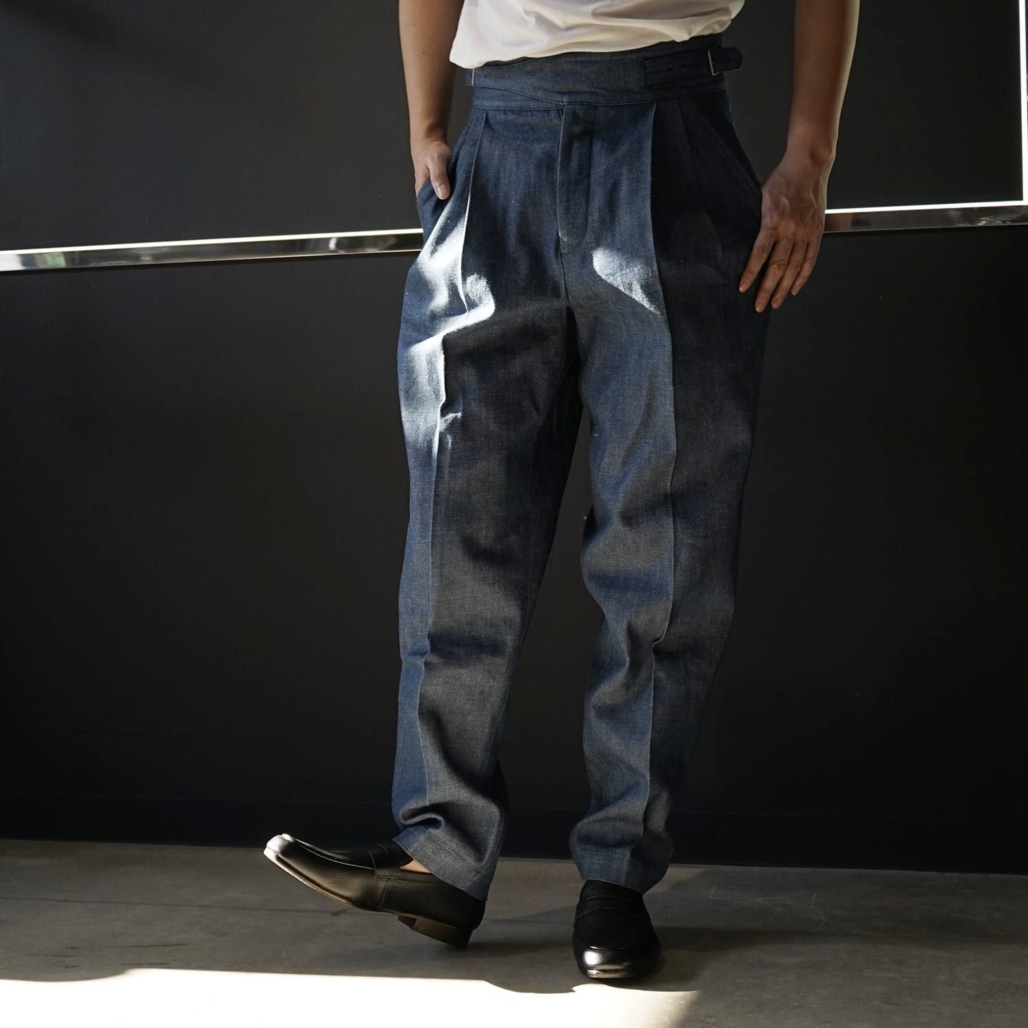 KURO - DENIM GURKHA PANTS【即日発送可能!】 | Ivory