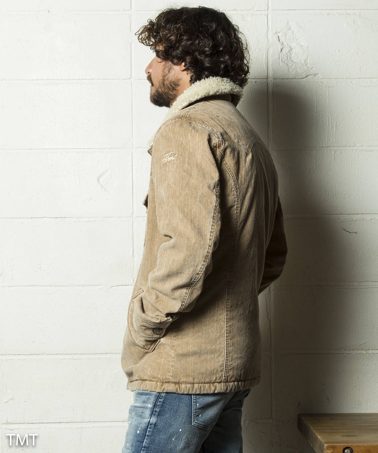 TMT - SULFIDE-DYED SLUB CORDUROY BOA RANCH COAT(TJKF1806) | Ivory