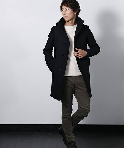 junhashimoto - STAND COLLAR COAT (スタンドカラーコート)【即日発送 ...103cm ステンカラーコート