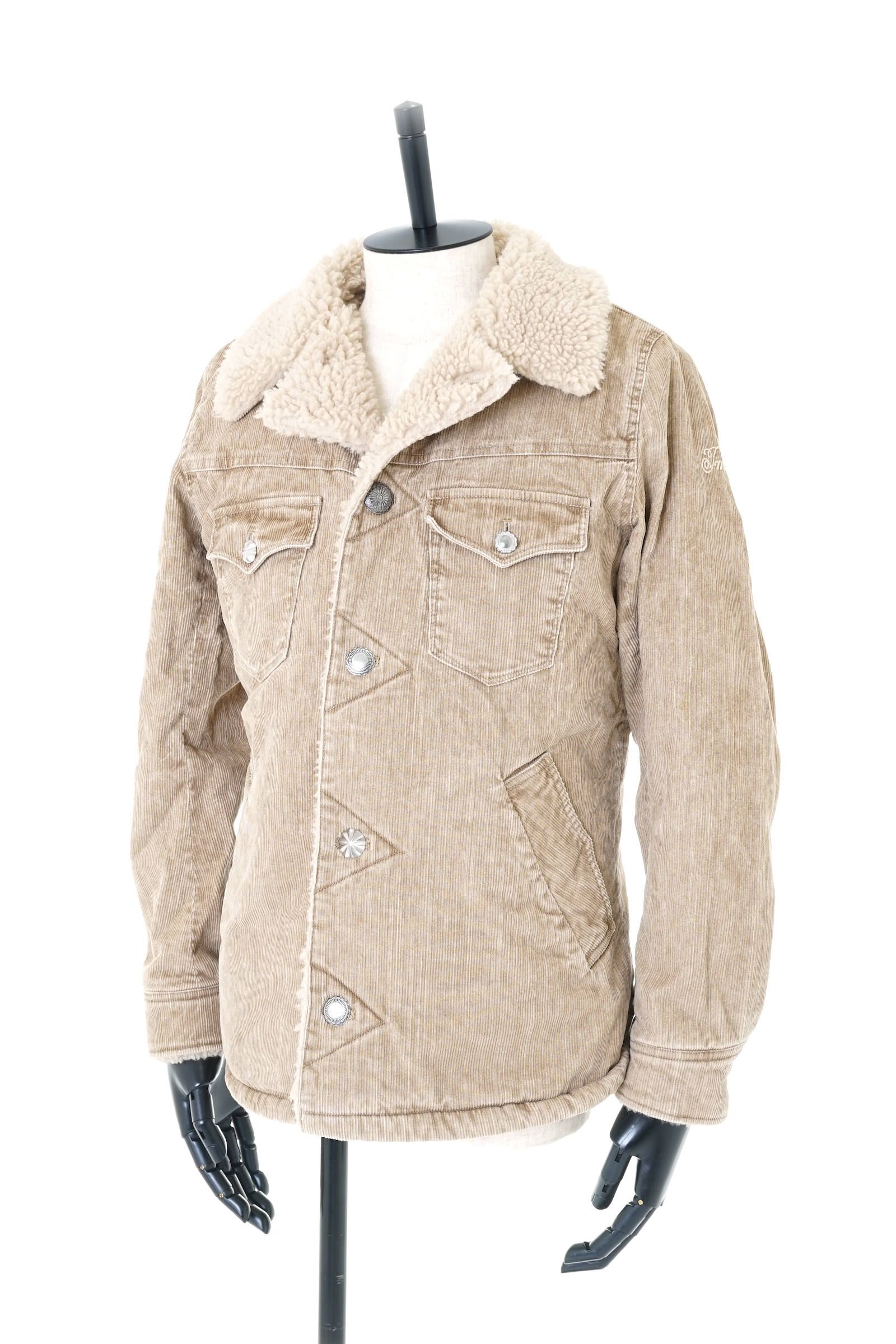 TMT - SULFIDE-DYED SLUB CORDUROY BOA RANCH COAT(TJKF1806) | Ivory