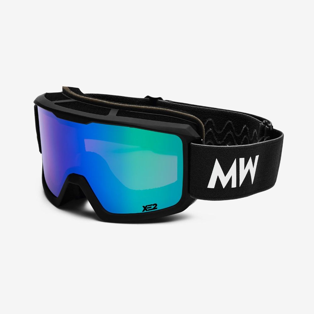 FERDI - ASIAN FIT / Black Green Mirrored