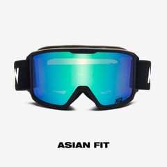 FERDI - ASIAN FIT / Black Green Mirrored