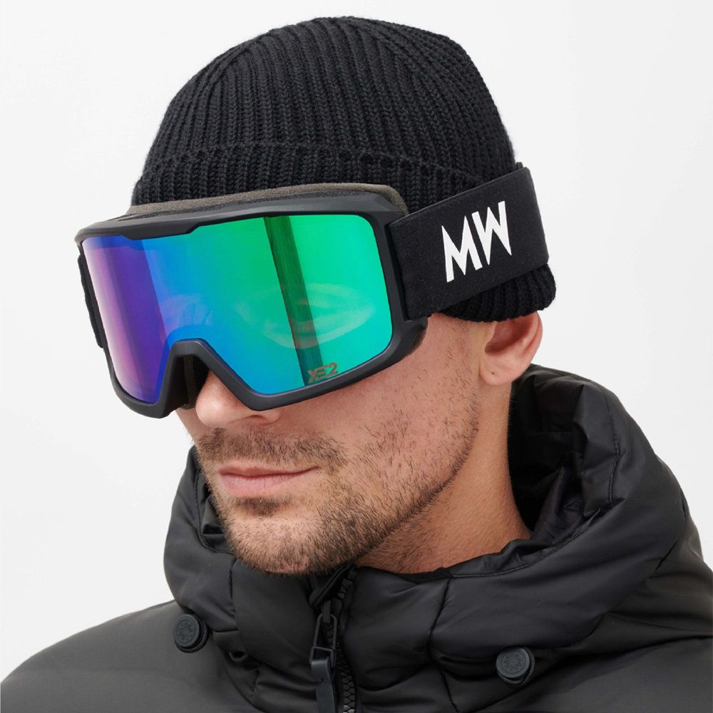 FERDI - ASIAN FIT / Black Green Mirrored