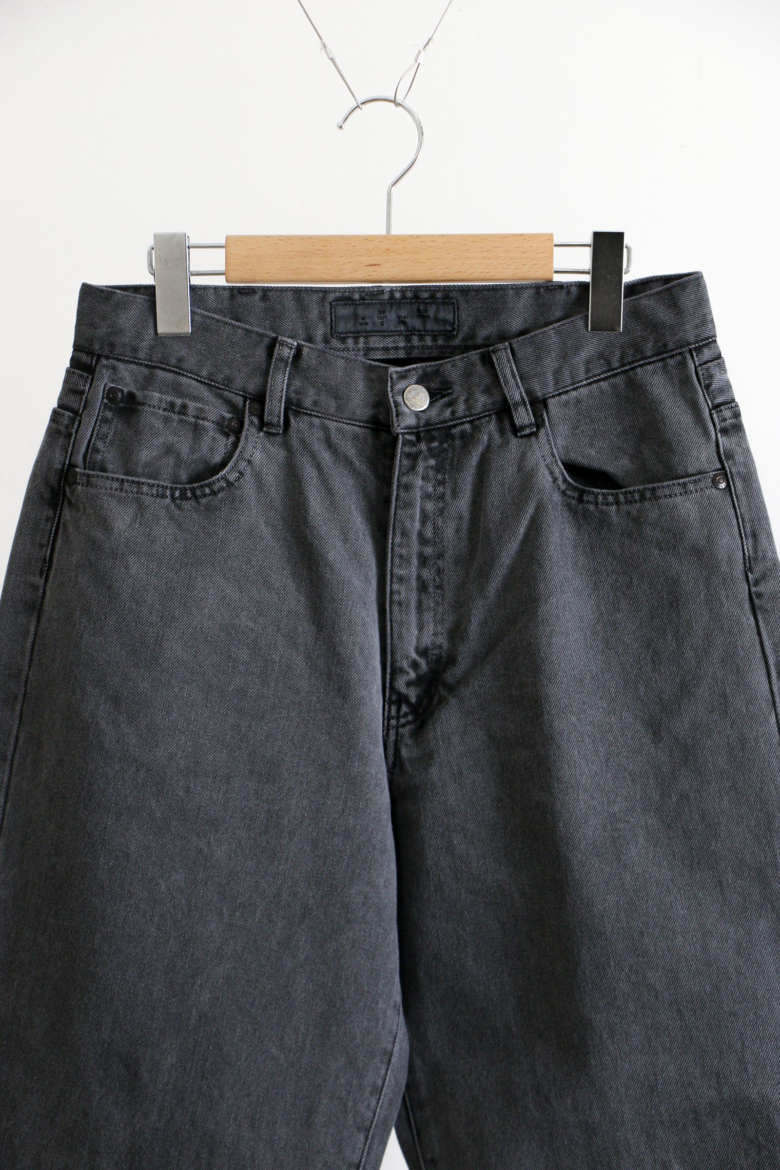 bal - LOOSE FIT PIGMENT DYE 5P JEAN BLACK / ピグメントダイ 