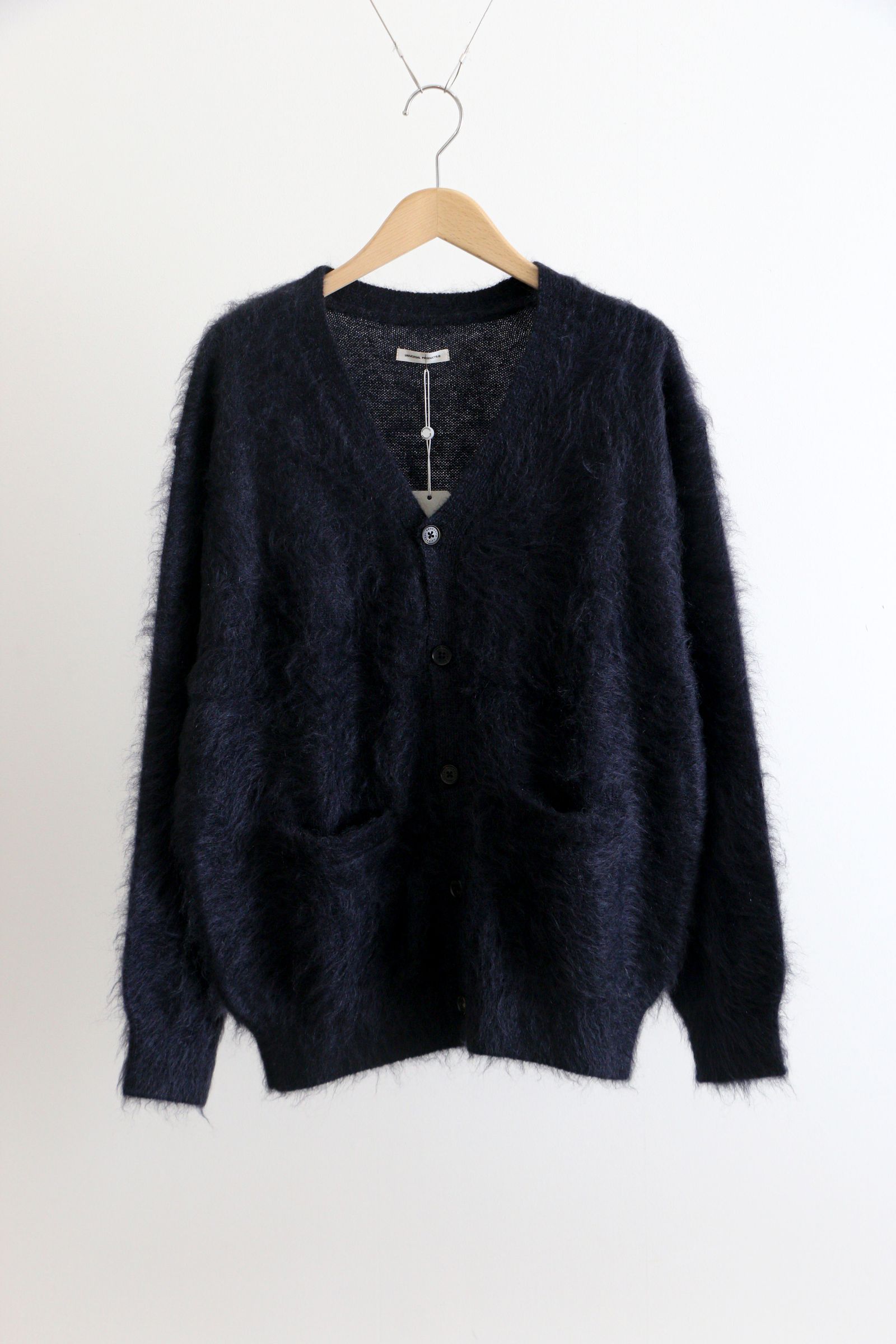 UNIVERSAL PRODUCTS - MOHAIR CARDIGAN D.NAVY / モヘア