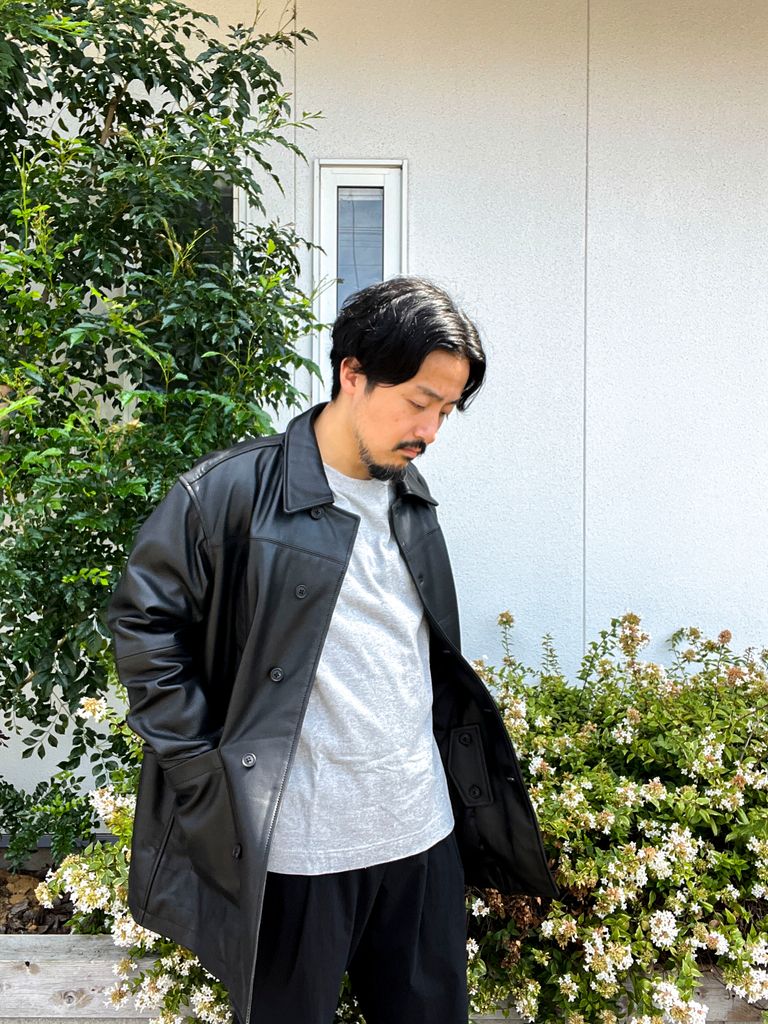 CCU - CCU TYLER HALF COAT - COW SKIN - Black | koko 