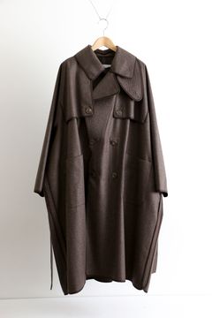 tac:tac - LIGHT MELTON - PIPING TRENCH COAT KHAKI | koko