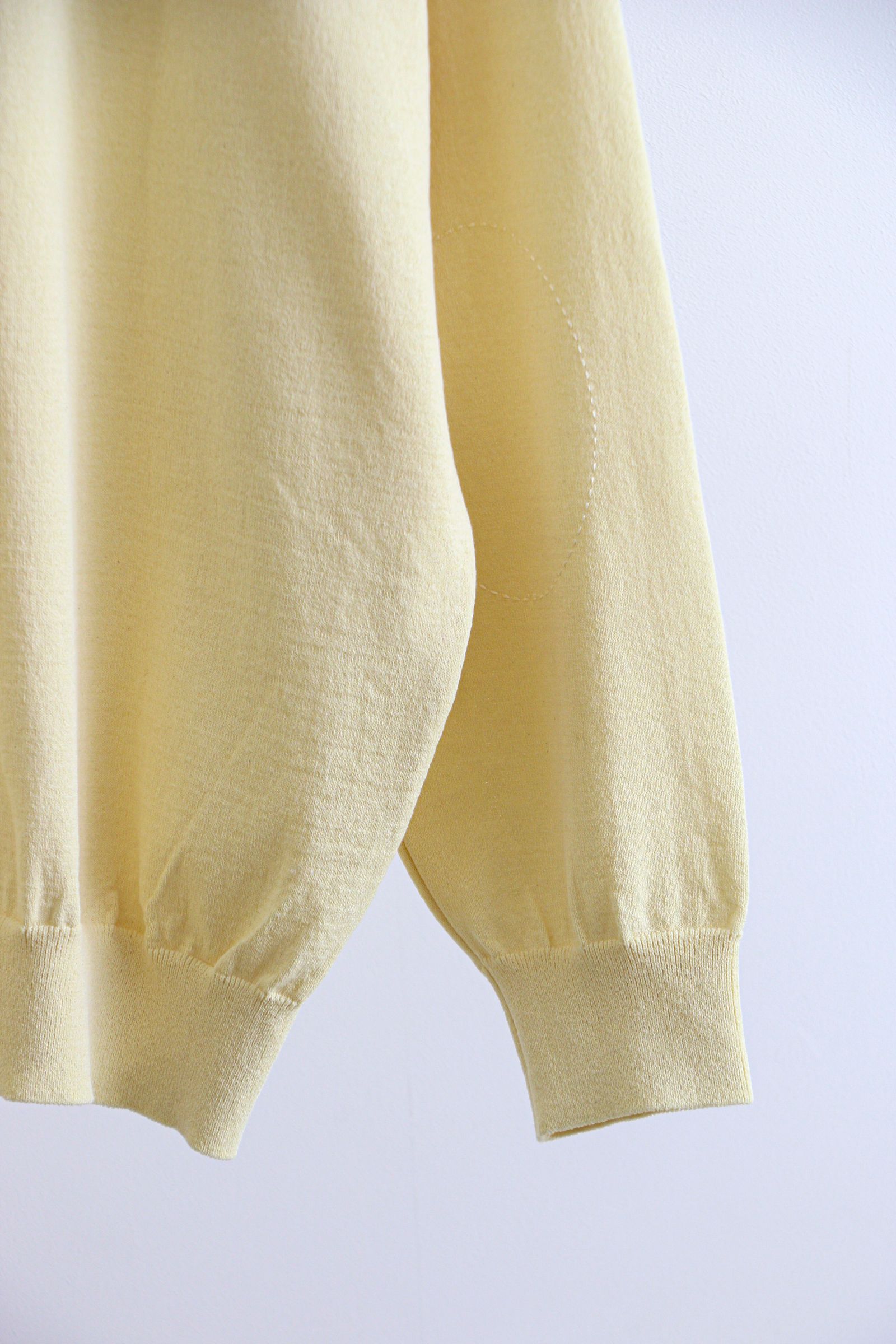 OVERSIZED CRUNCHY KNITTED SWEATER  LIGHT YELLOW / オーバーサイズニット