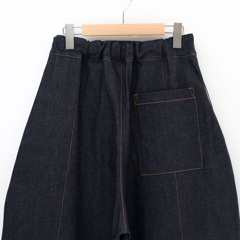 SAGE NATION - BOX PLEAT TROUSER DENIM RAW / ボックスプリーツ 