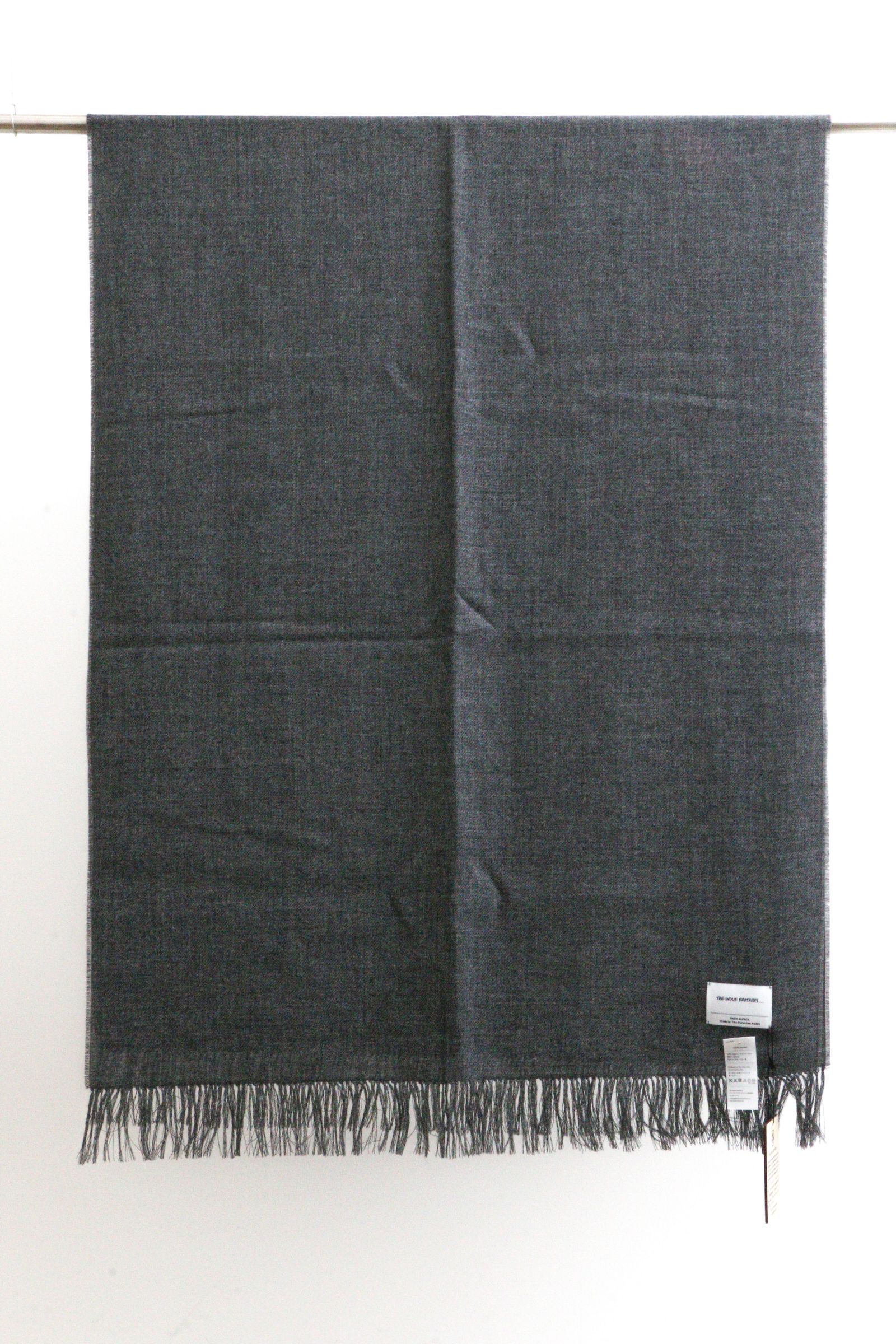 THE INOUE BROTHERS - Non Brushed Large Stole Grey / 大判ストール 