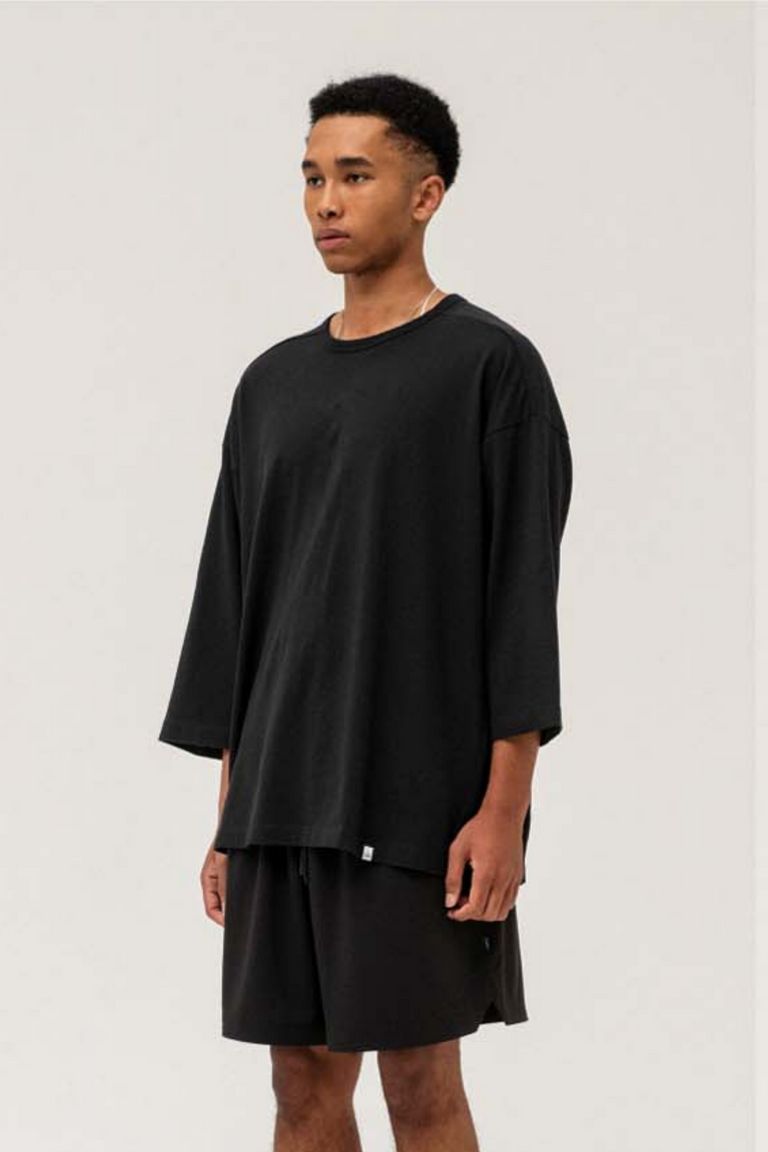 MAGIC STICK - THE CORE BOX QUARTER SLEEVE T Black | koko