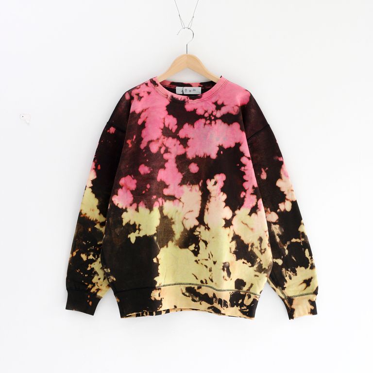 bal - LOGO TIE DYE CREW by YUKIDYE BLACK / タイダイ / クルーネック 