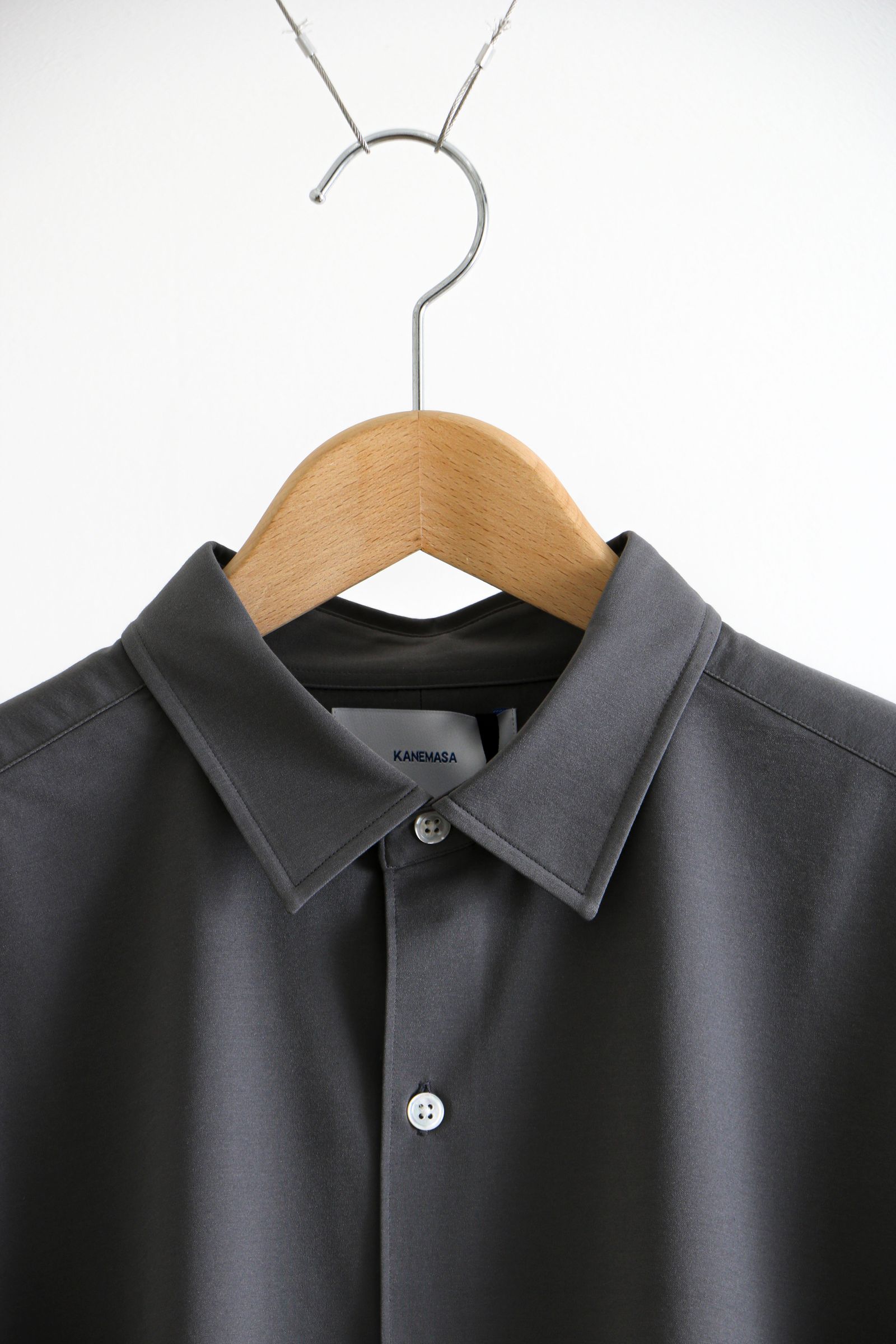 KANEMASA PHIL. - Royal Ox Dress Jersey Shirt GRAY / オーバーサイズ