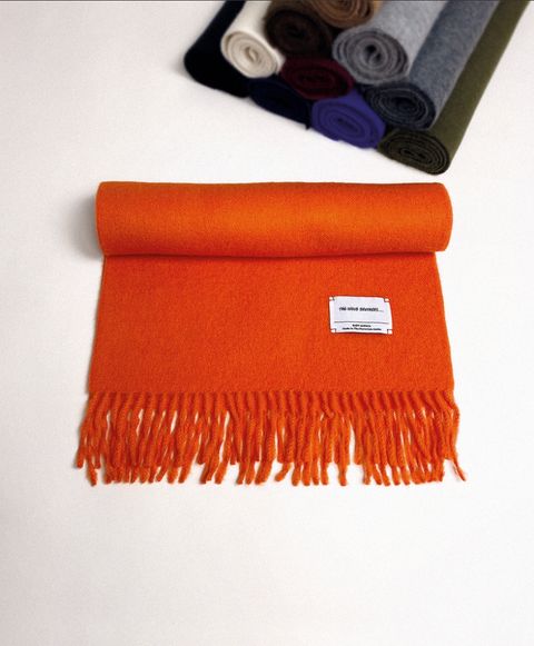 THE INOUE BROTHERS オレンジマフラー 大判 アルパカマフラー特集