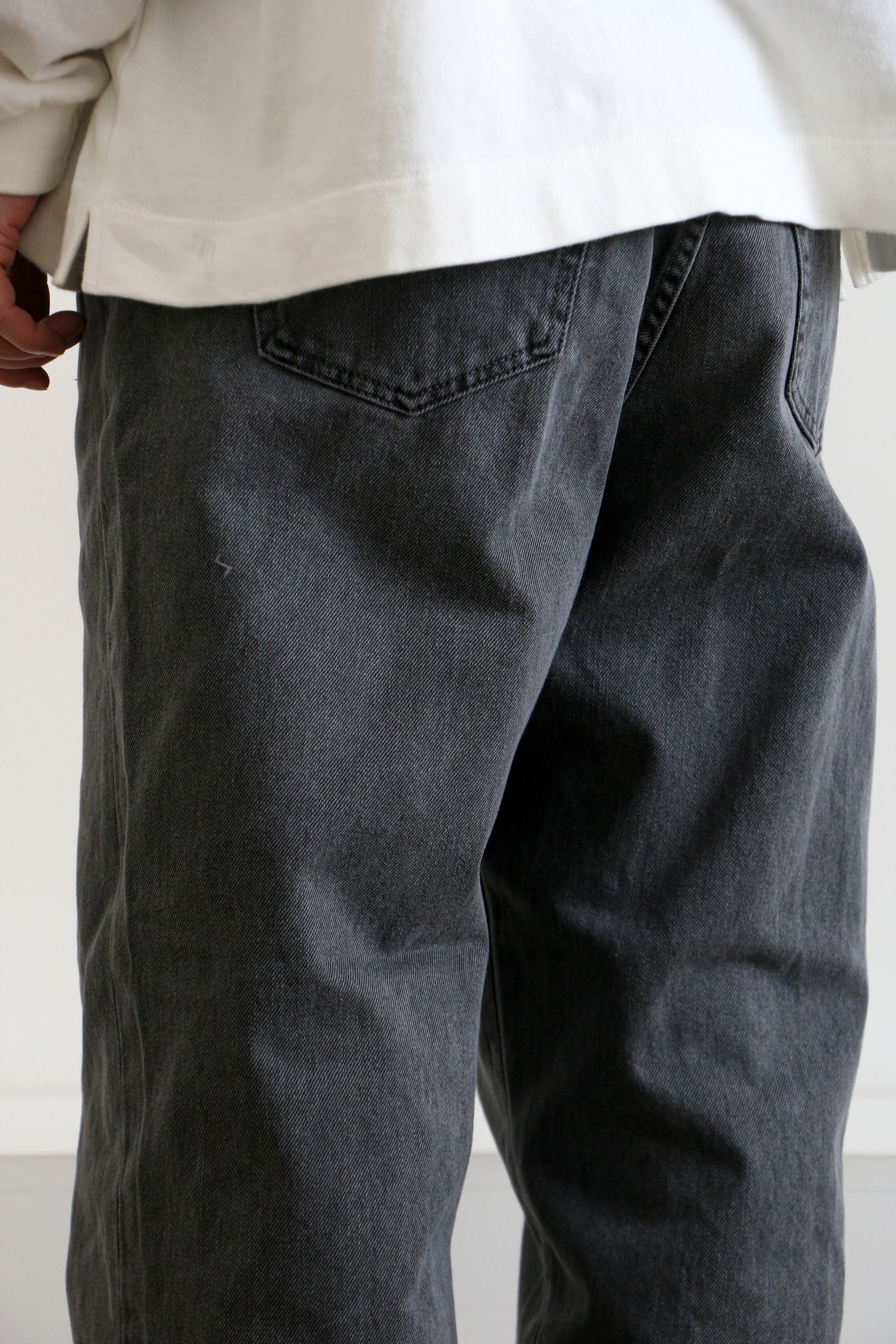 bal - LOOSE FIT PIGMENT DYE 5P JEAN BLACK / ピグメントダイ 