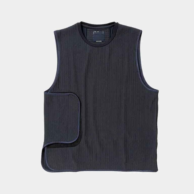 meanswhile - UNEVEN FABRIC CONDITIONING VEST ( NAVY ) / ベスト | koko