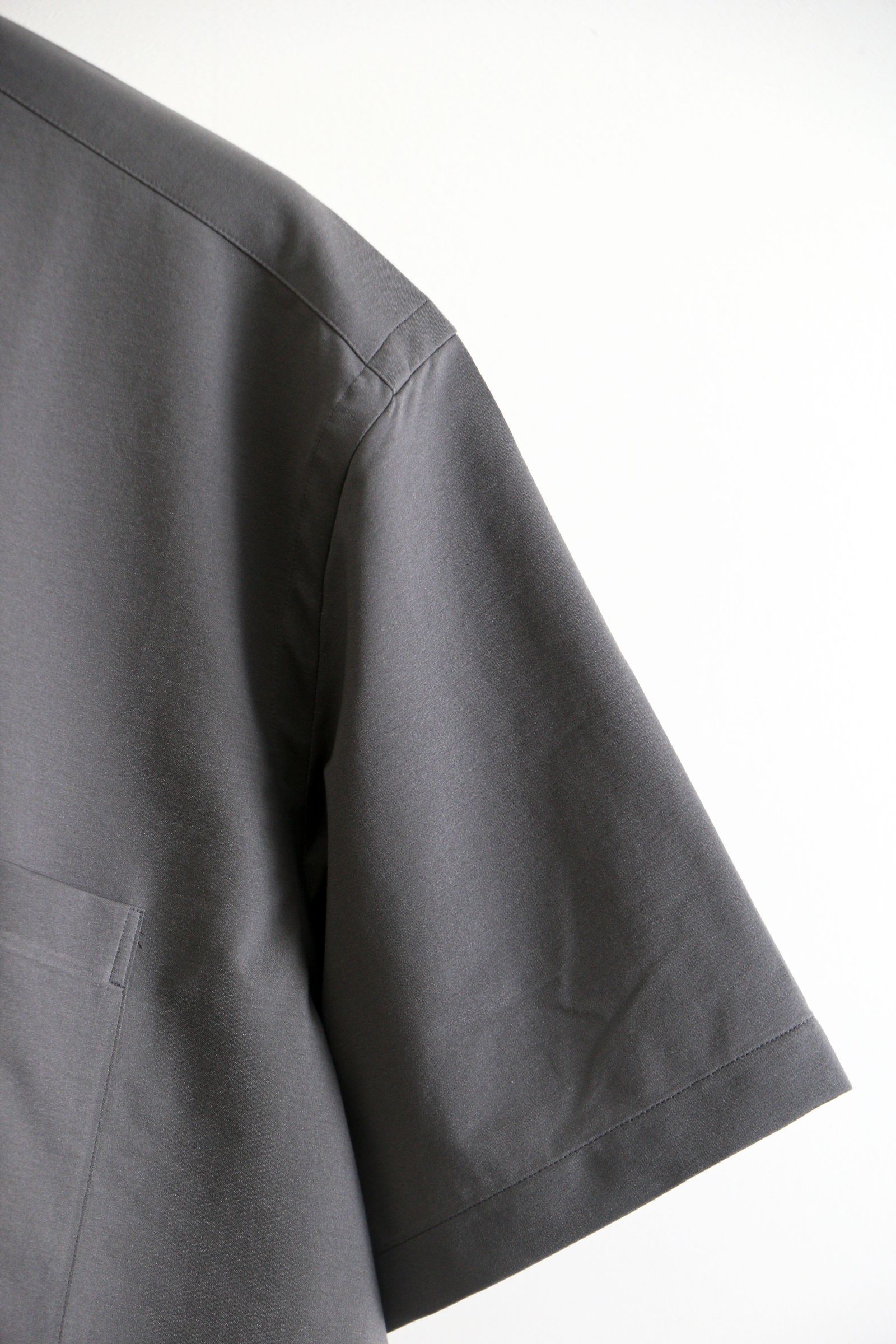 KANEMASA PHIL. - Royal Ox Dress Jersey Short Sleeve Shirt GRAY