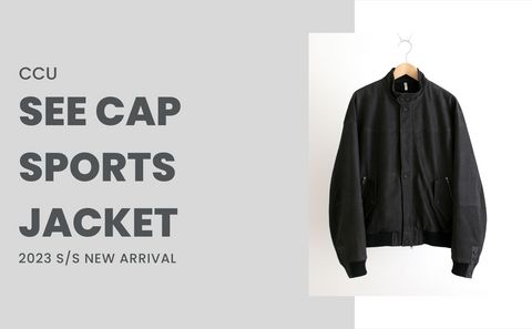 CCU - “SEE” CAP SPORTS JACKET / レザージャケット / スポーツ
