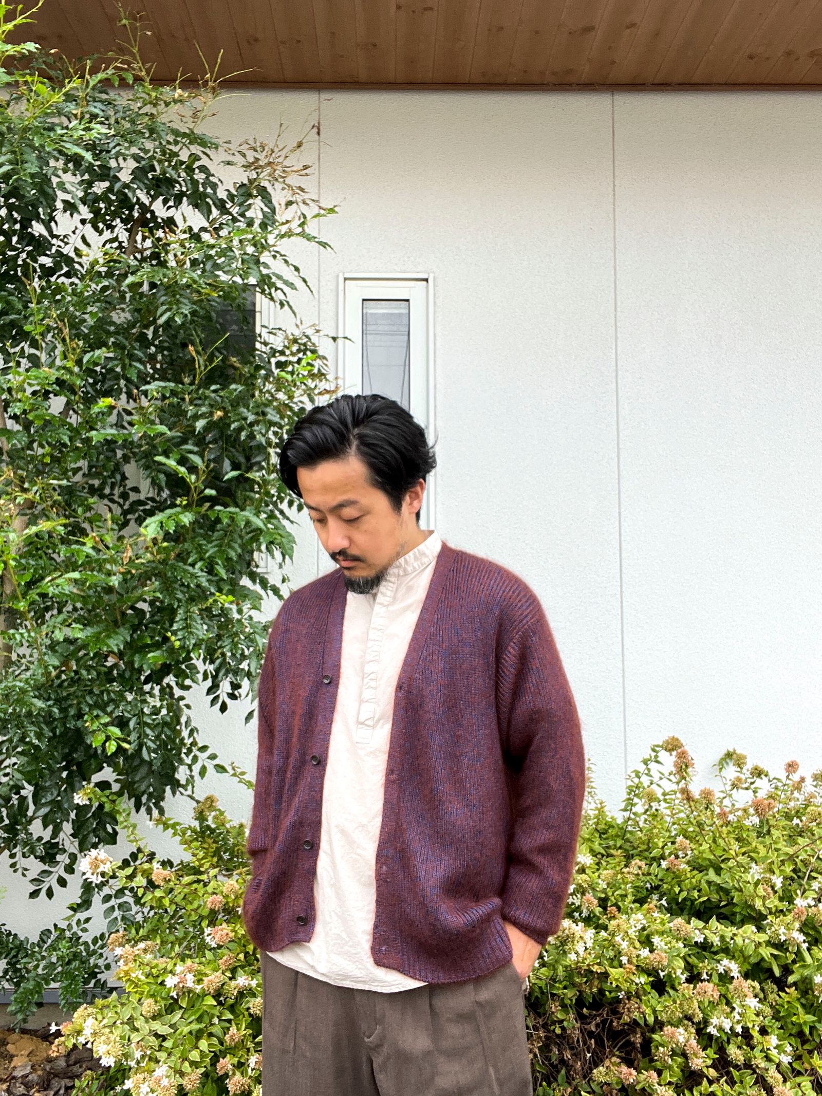 SEVEN BY SEVEN - KNIT CARDIGAN - Silk Mohair - / ニット