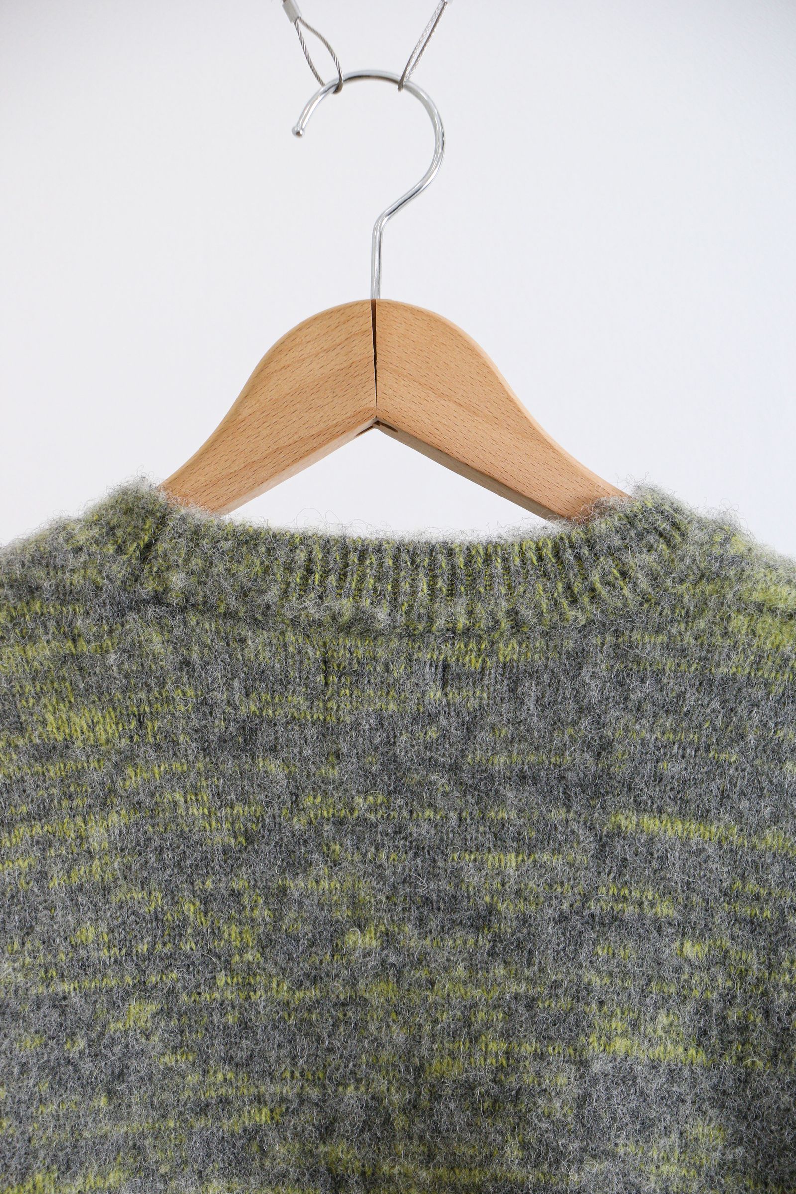 COOHEM - KOHEN SHAGGY DOG KNIT PULLOVER / 12GRAY / 英国羊毛