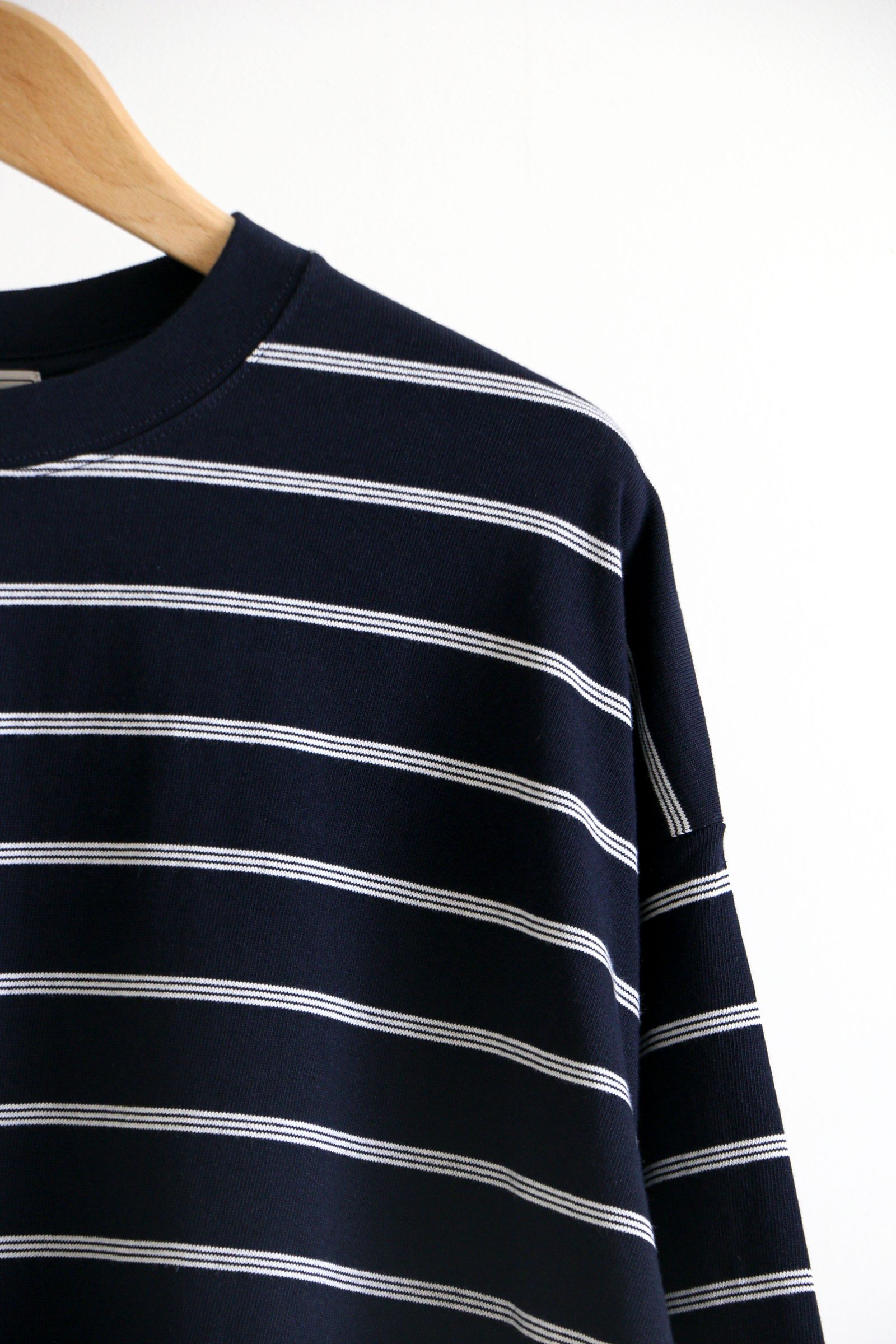 EVCON - BORDER WIDE L/S TEE D.NAVY / ロングスリーブ 