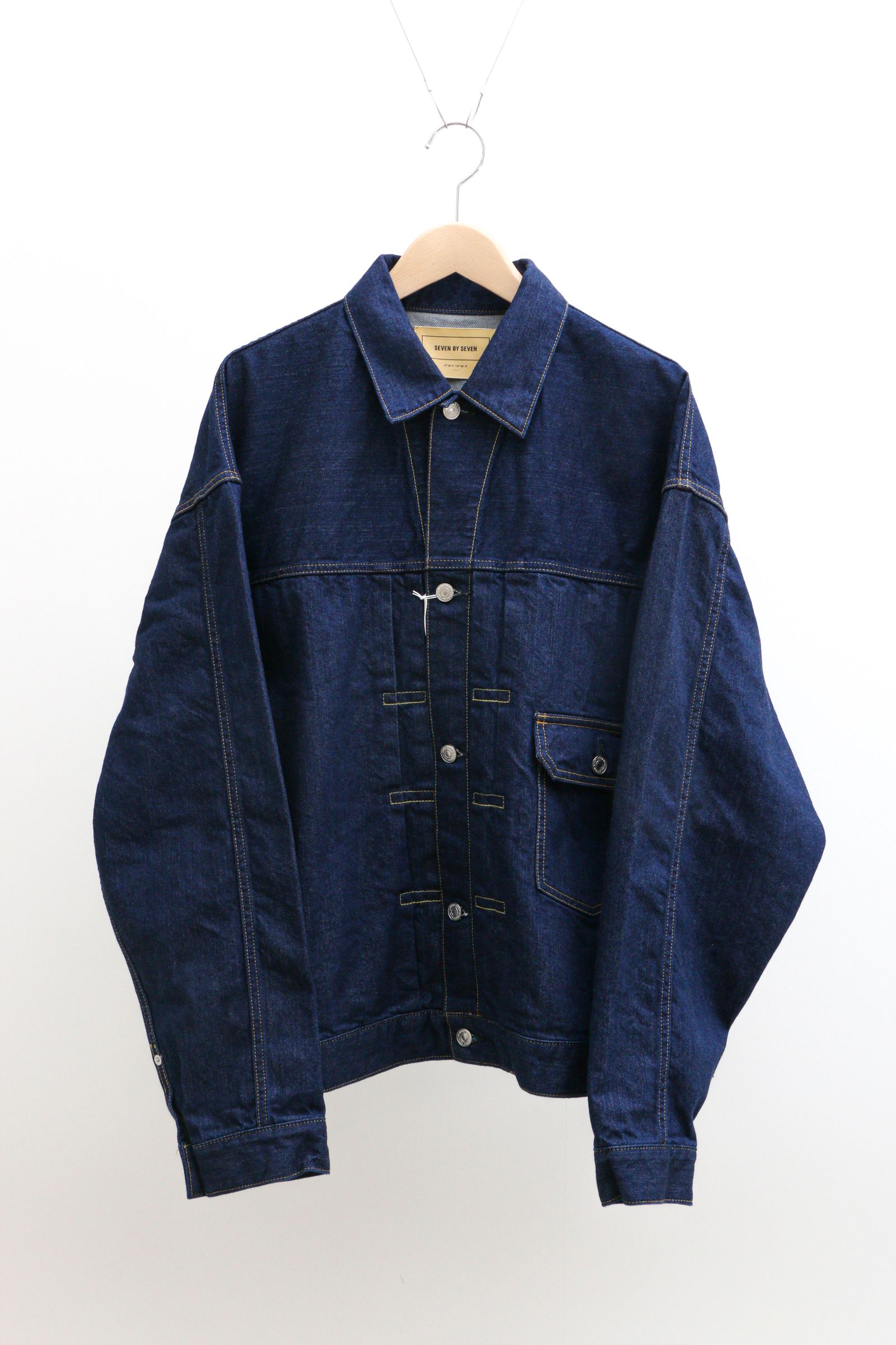 1ST TYPE DENIM JACKET - Selvedge denim - - S