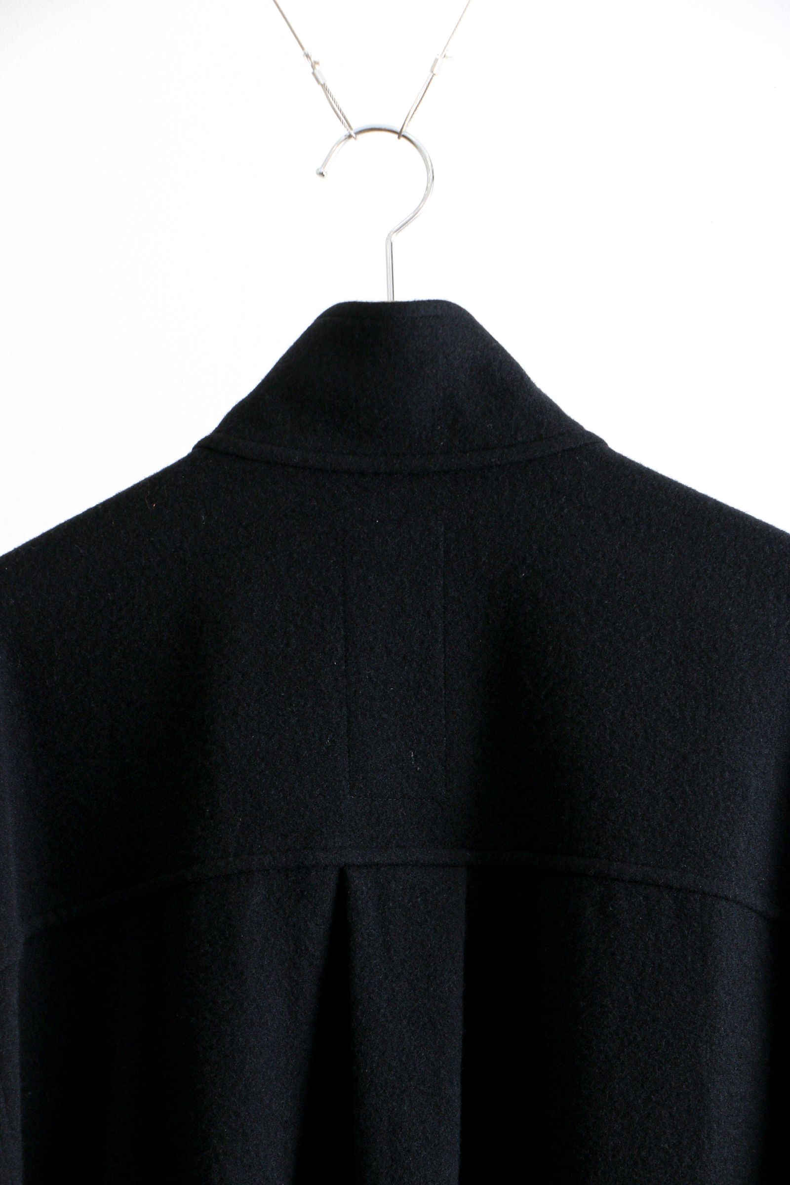 I - Cashmere Wool Over Shirt Black | koko