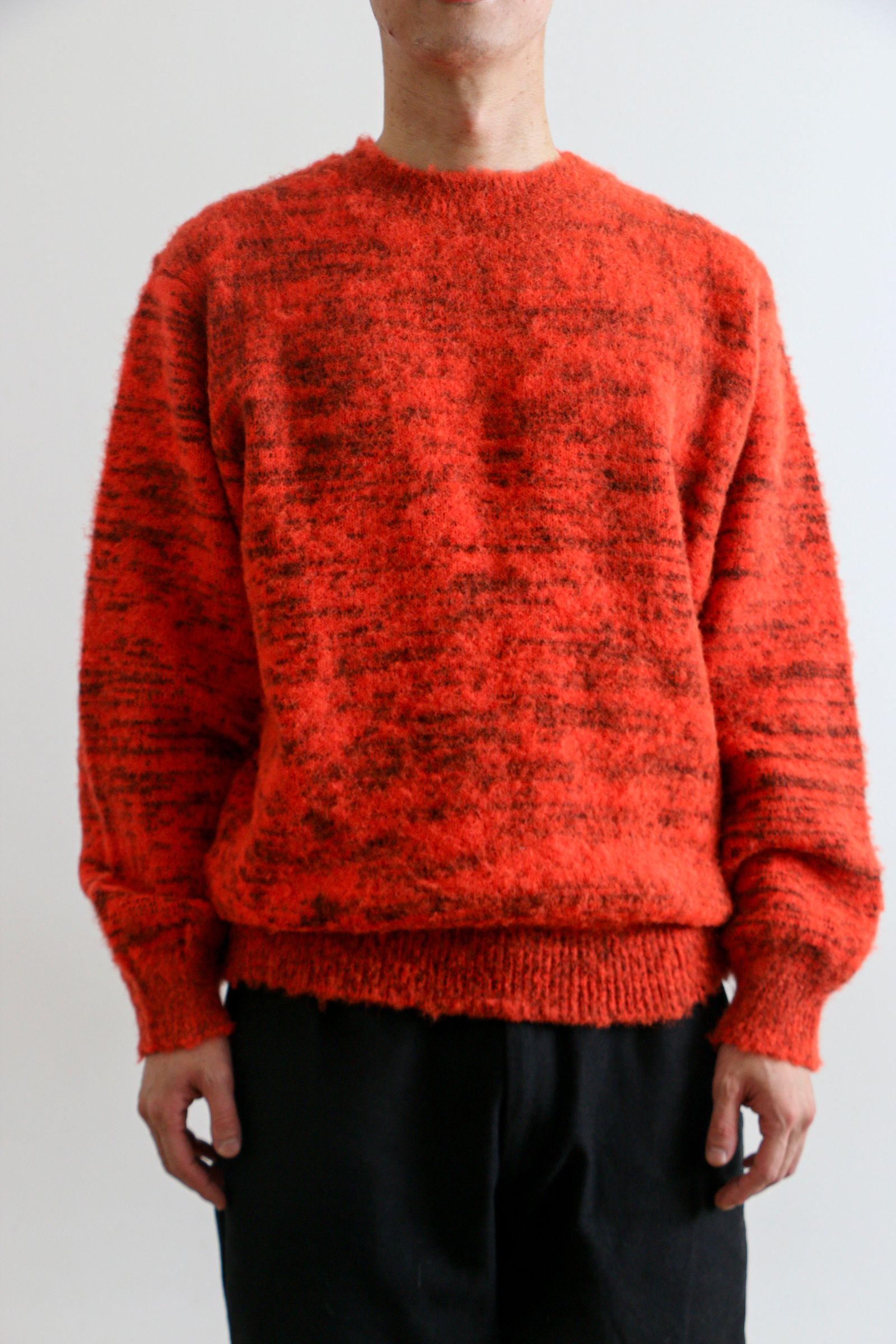美品　カシミヤ100%　COOHEM　シャギーカシミヤニット　セーター COOHEM - KOHEN SHAGGY DOG KNIT PULLOVER / 24ORANGE / 英国