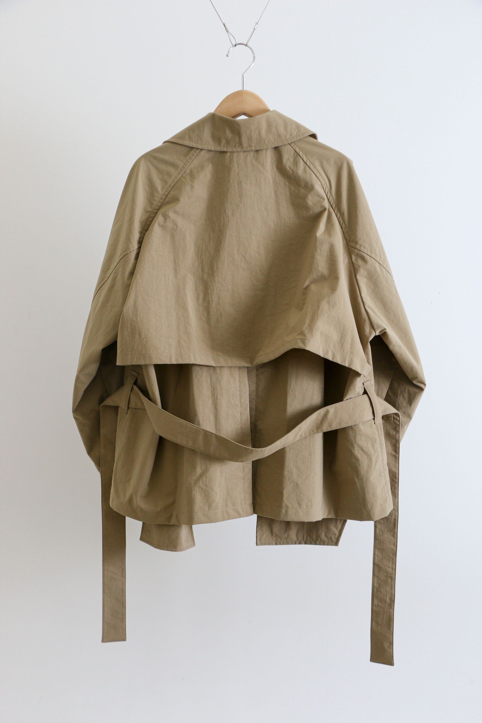 Blanc YM - Blanc YM Short Trence Coat Dull Beige / ショート Blanc YM - Blanc YM Short Trence Coat Dull Beige / ショート
