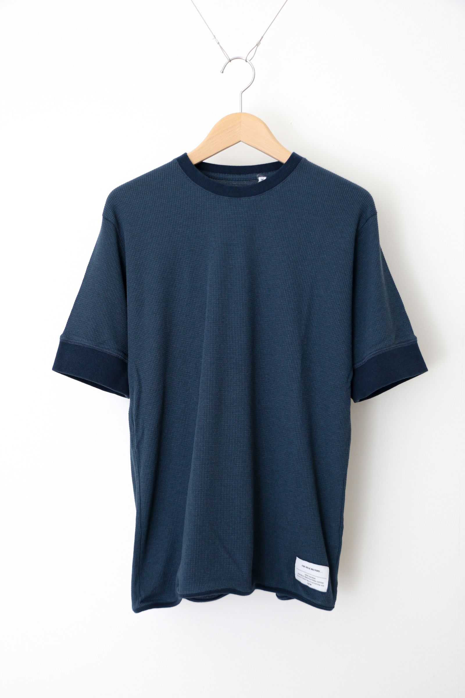 THE INOUE BROTHERS - Waffle T-shirt Navy | koko