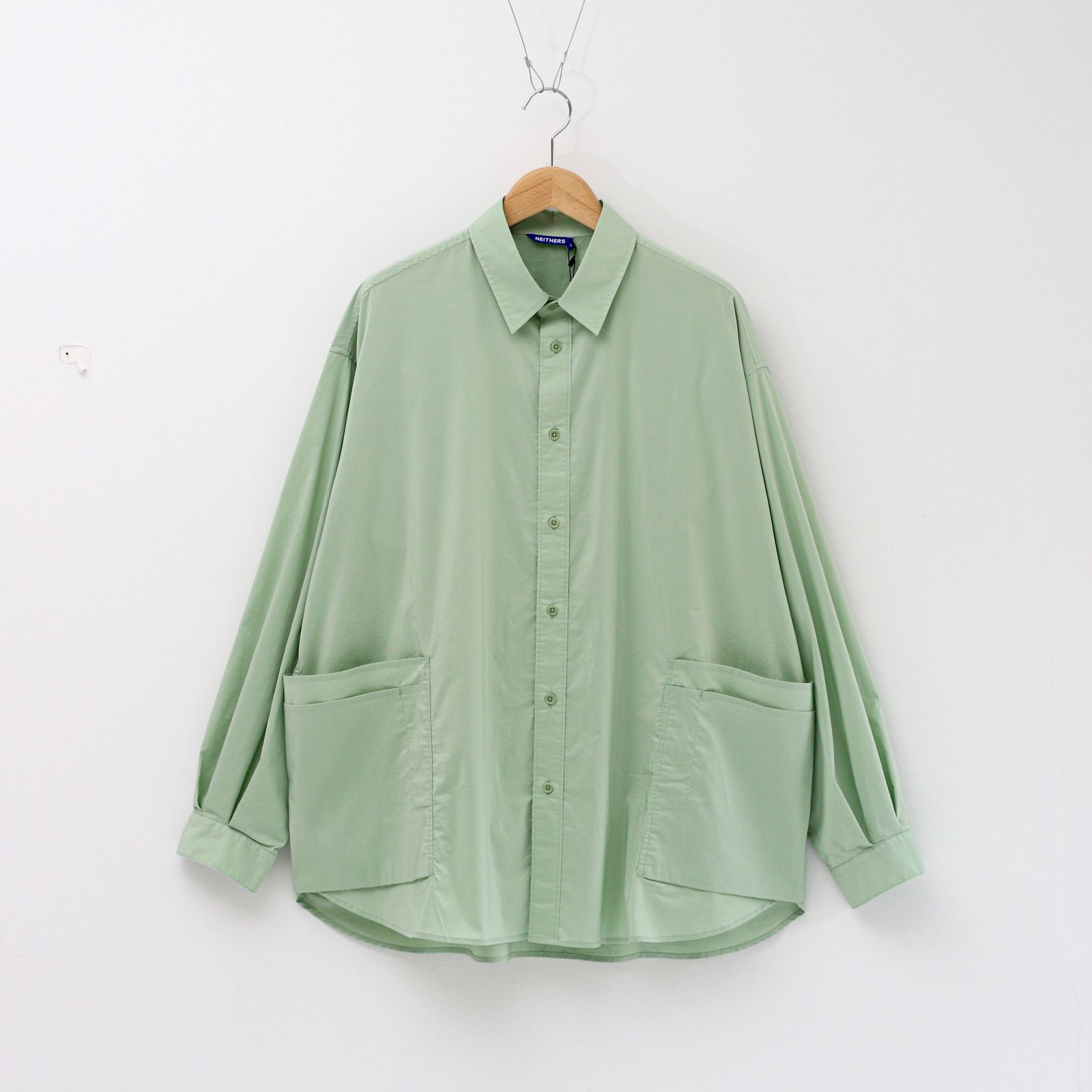 NEITHERS - Sleep Walker Apron L/S Shirt Light Green / スリープ  